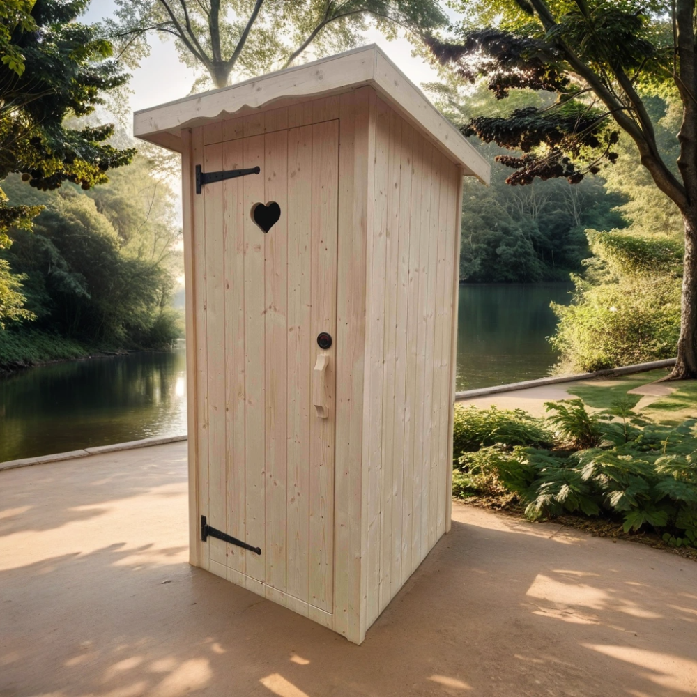 Gartentoilette Plumpsklo Kiefer Bausatz