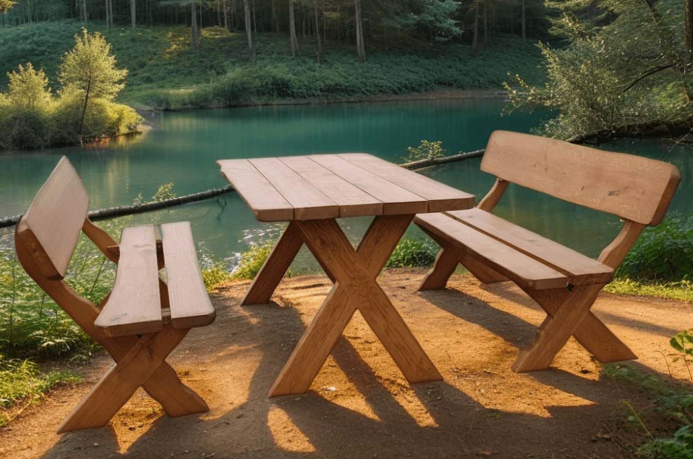 Gartenmöbel-Set Waidmann 3-teilig