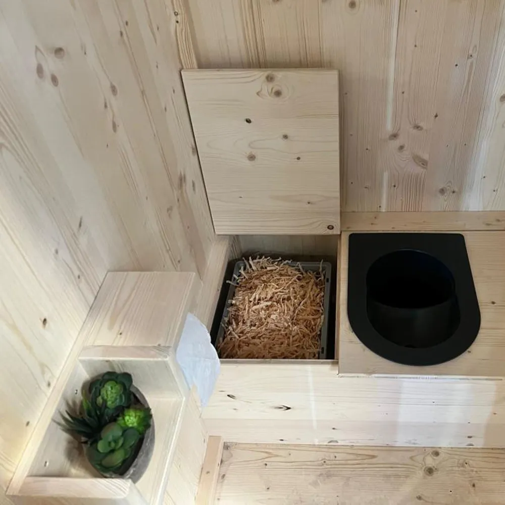 Gartentoilette Plumpsklo Kiefer Bausatz