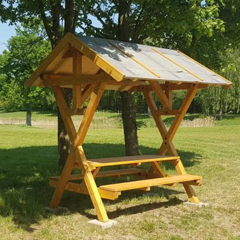 Überdachte Sitzgruppe Waldschänke Bausatz - Standard