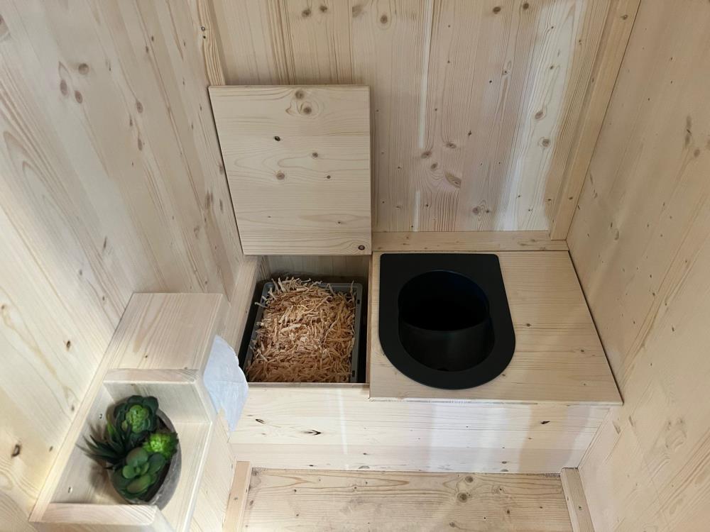 Gartentoilette Plumpsklo Kiefer Bausatz