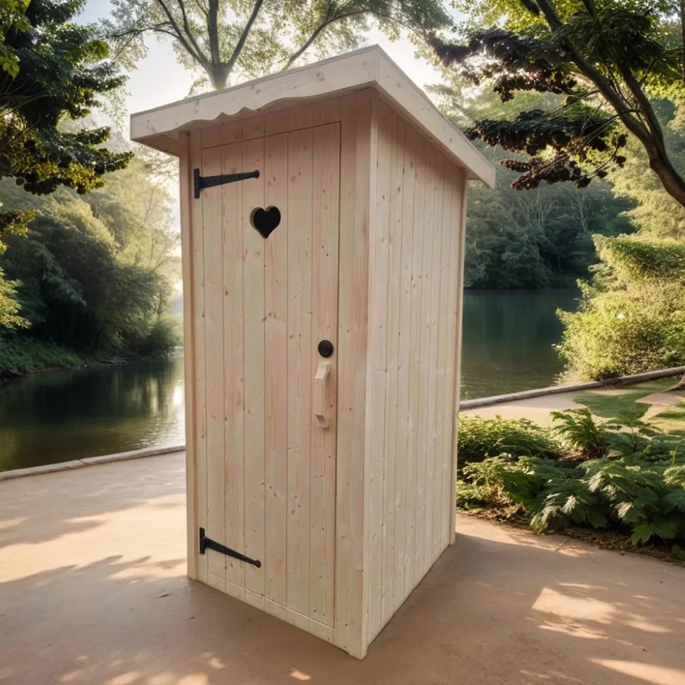 Gartentoilette Plumpsklo Kiefer Bausatz